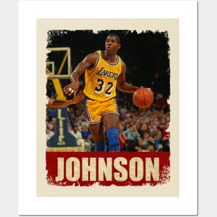 Magic Johnson - NEW RETRO STYLE Posters and Art